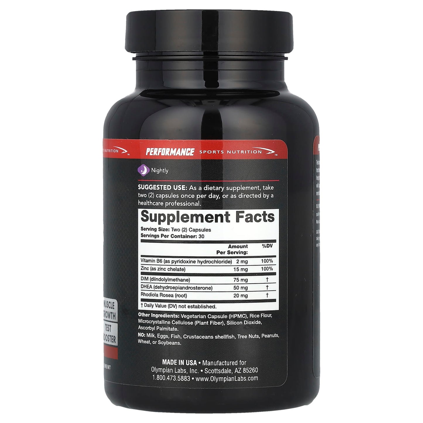 Olympian Labs, Testosterone Booster, 60 Capsules - Image 2