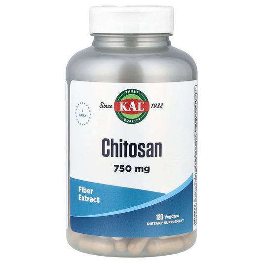 KAL Chitosan 750 mg Fiber Supplement for Weight Loss & Digestive Health - Image 1