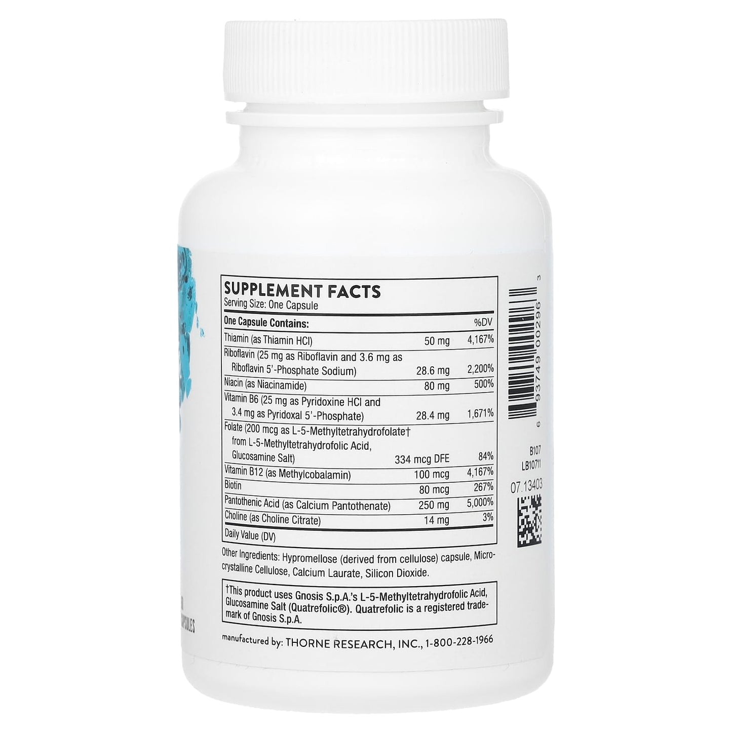 Thorne, Stress B-Complex, 60 Capsules - Image 2
