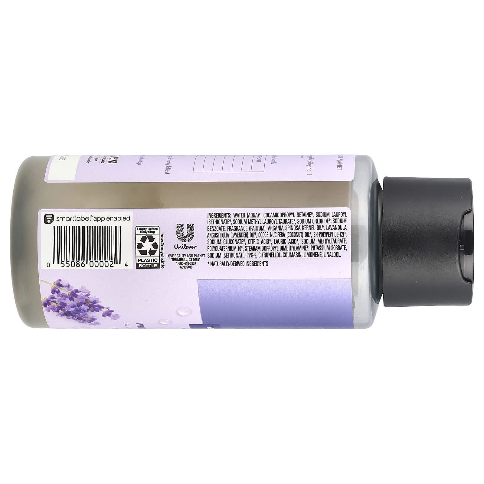 Love Beauty and Planet, Vegan Shampoo, For Frizzy Hair, Argan Oil & Lavender, 13.5 fl oz (400 ml) - Image 2