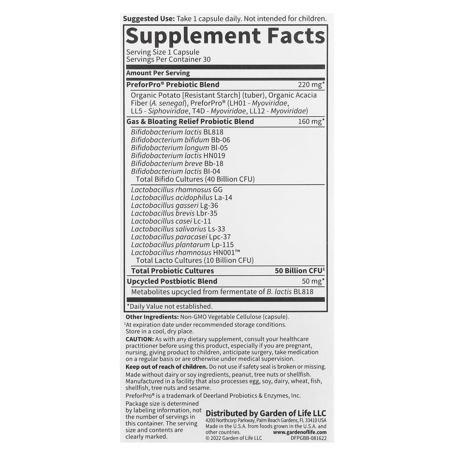 Garden of Life Probiotics for Digestive Health & Relief - Image 2