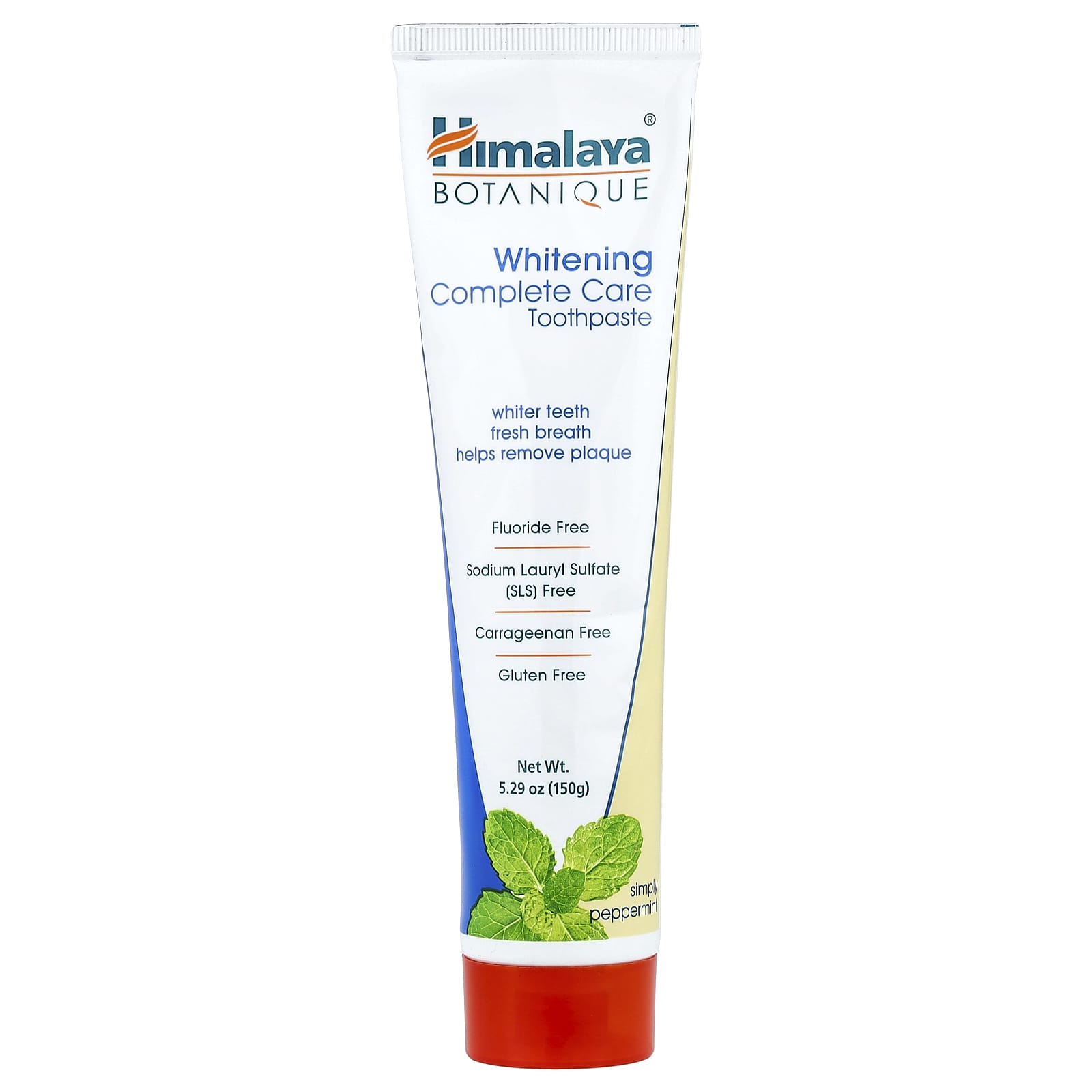 Himalaya Botanique Whitening Toothpaste with Peppermint, 5.29 oz (150 g) - Image 1