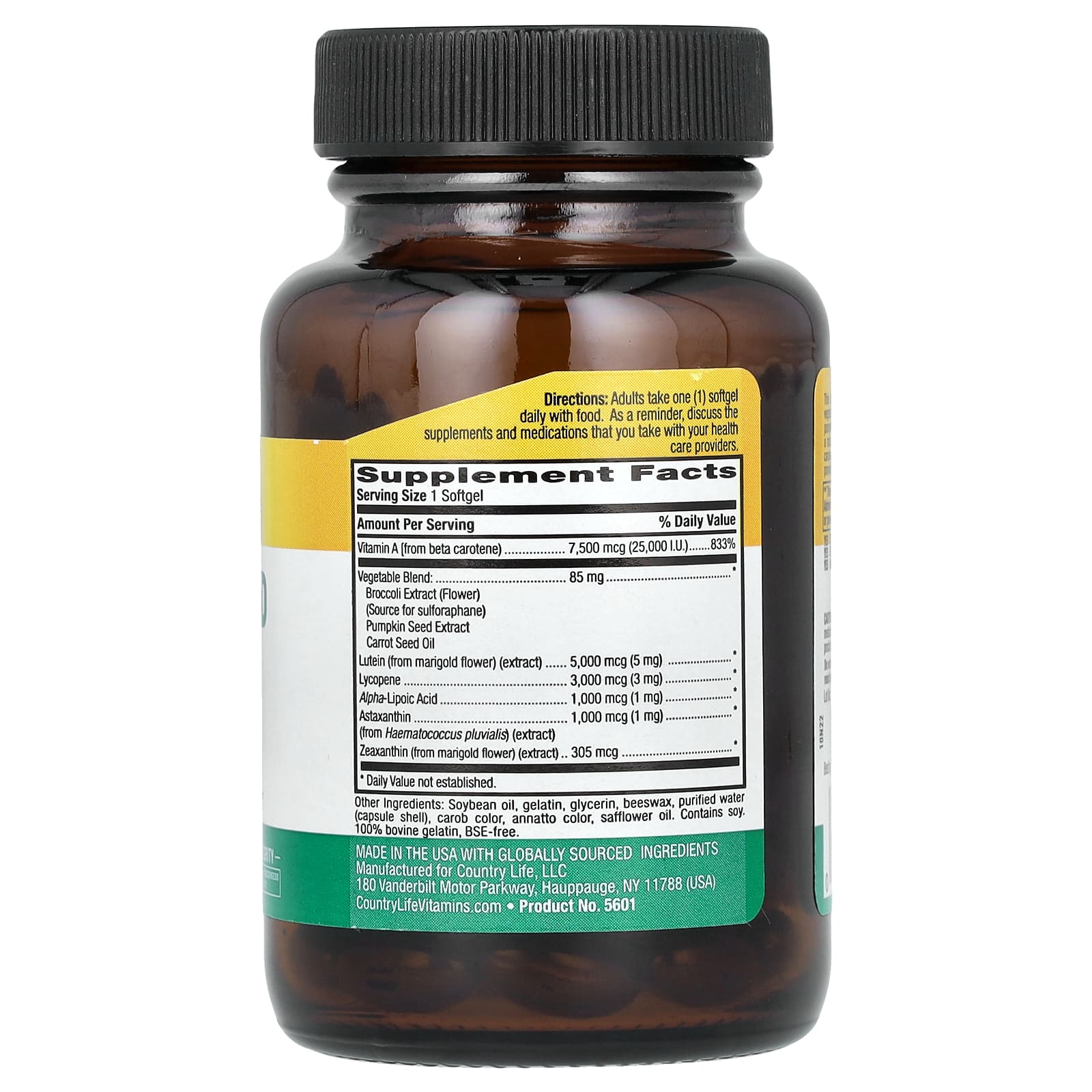 Country Life Carotenoid Complex, 60 Softgels for Antioxidant Support - Image 2