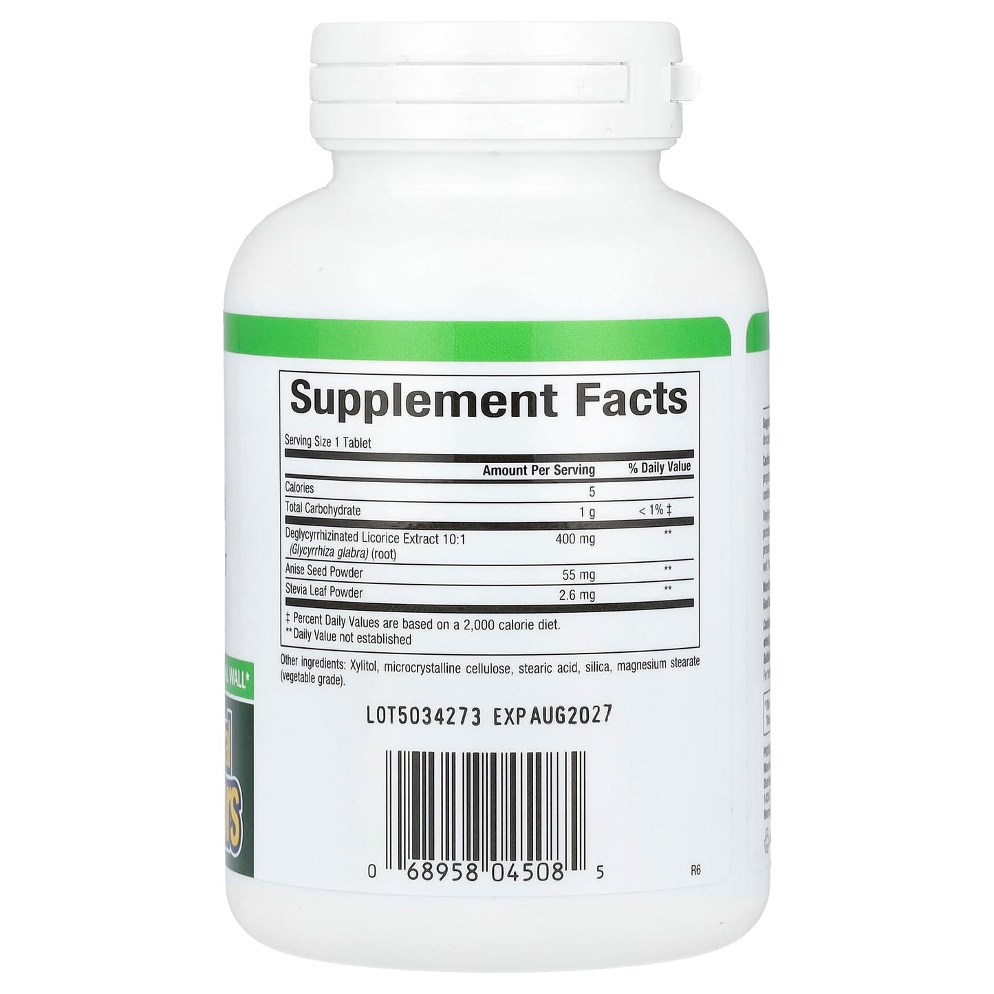 Natural Factors, DGL, Deglycyrrhizinated Licorice Root Extract, 90 Chewable Tablets - Image 2
