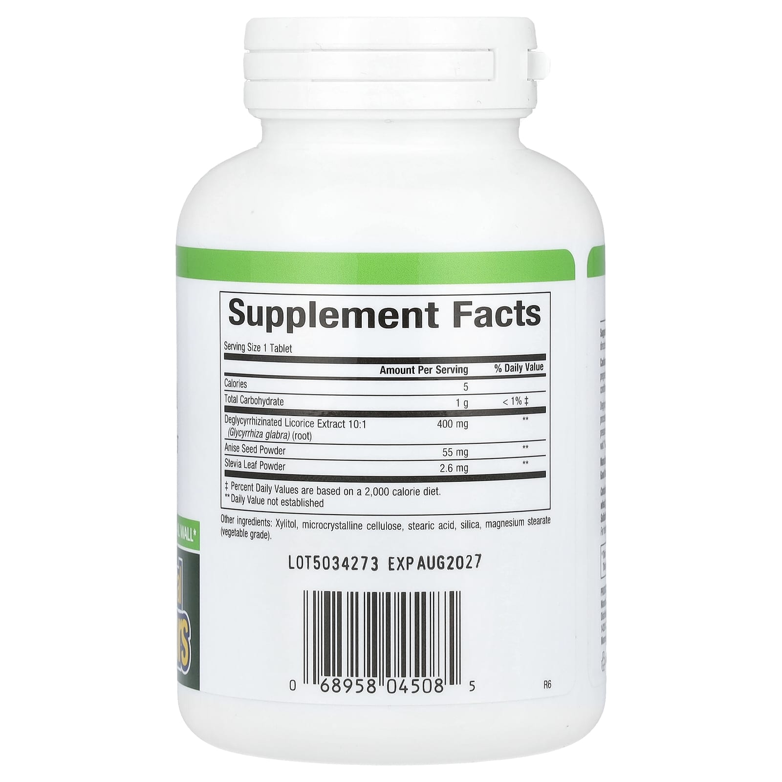 Natural Factors, DGL, Deglycyrrhizinated Licorice Root Extract, 90 Chewable Tablets - Image 2