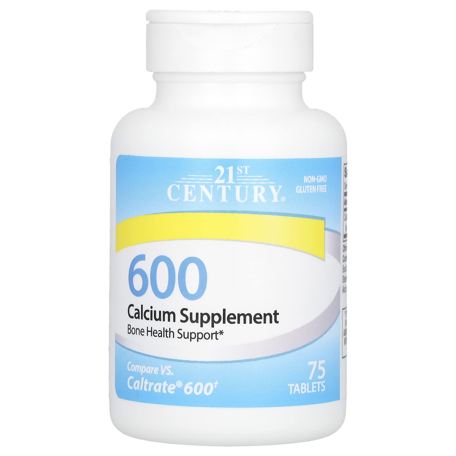 21st Century Calcium Supplement 600mg (75 Tablets) - Image 1