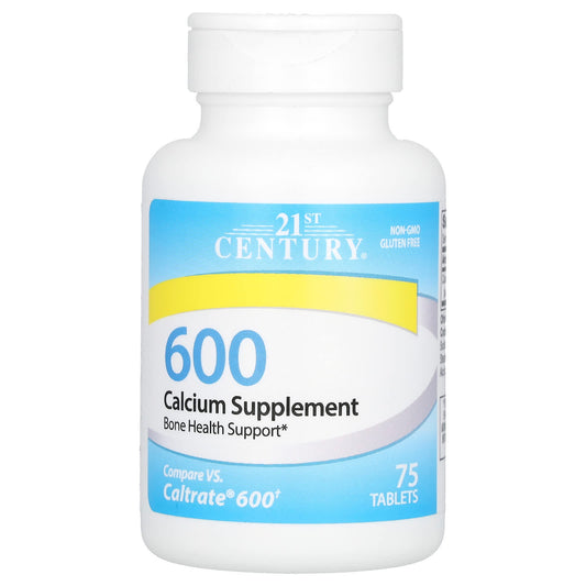 21st Century Calcium Supplement 600mg (75 Tablets) - Image 1