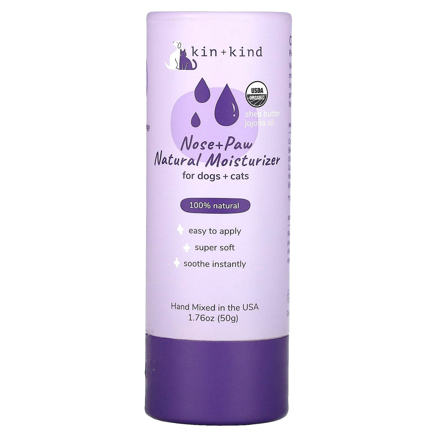 Kin+Kind, Nose & Paw Natural Moisturizer, For Dogs & Cats, 1.76 oz (50 g) - Image 1