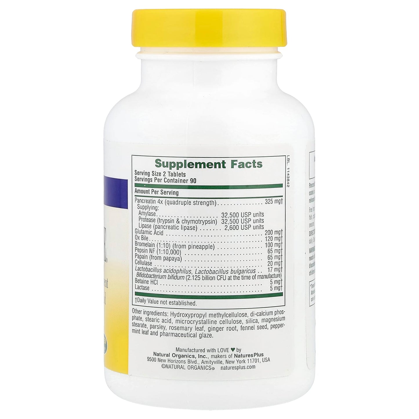 NaturesPlus, Ultra-Zyme, Maximum Strength , 180 Tablets - Image 2