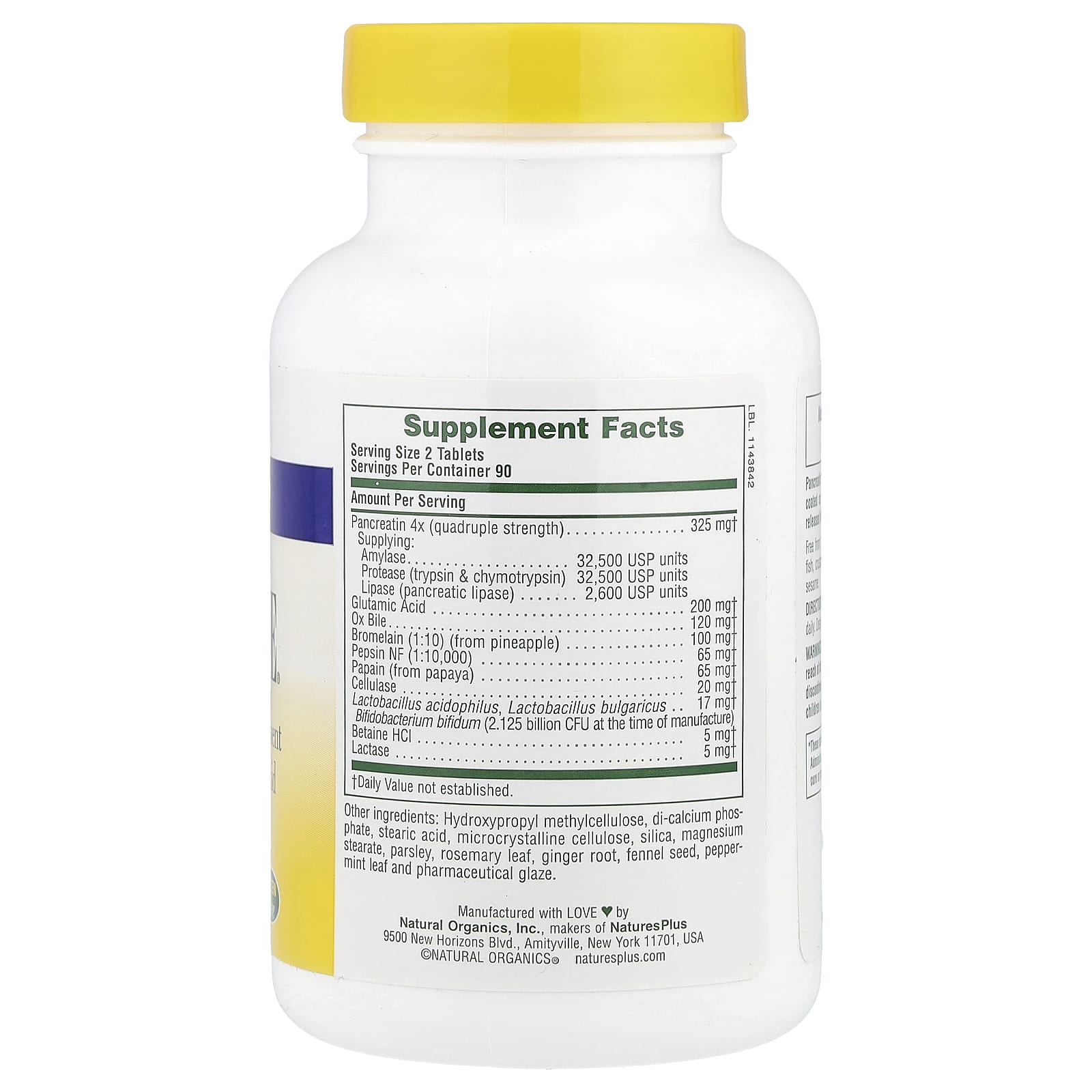 NaturesPlus, Ultra-Zyme, Maximum Strength , 180 Tablets - Image 2