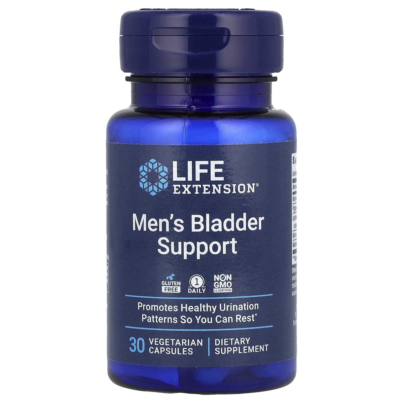 Life Extension, Men's Bladder Support, 30 Vegetarian Capsules - Image 1
