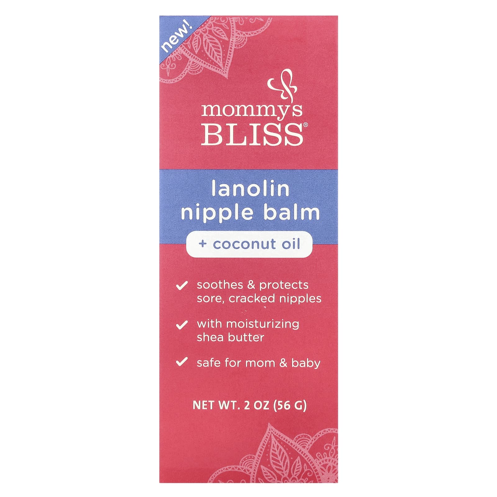 Mommy's Bliss, Lanolin Nipple Balm + Coconut Oil, 2 oz (56 g) - Image 1