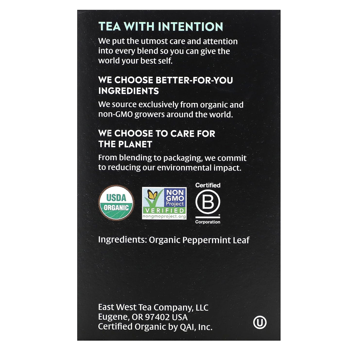 Choice Organic Teas, Herbal Tea, Peppermint, Caffeine Free, 16 Tea Bags, 0.60 oz (17 g)
