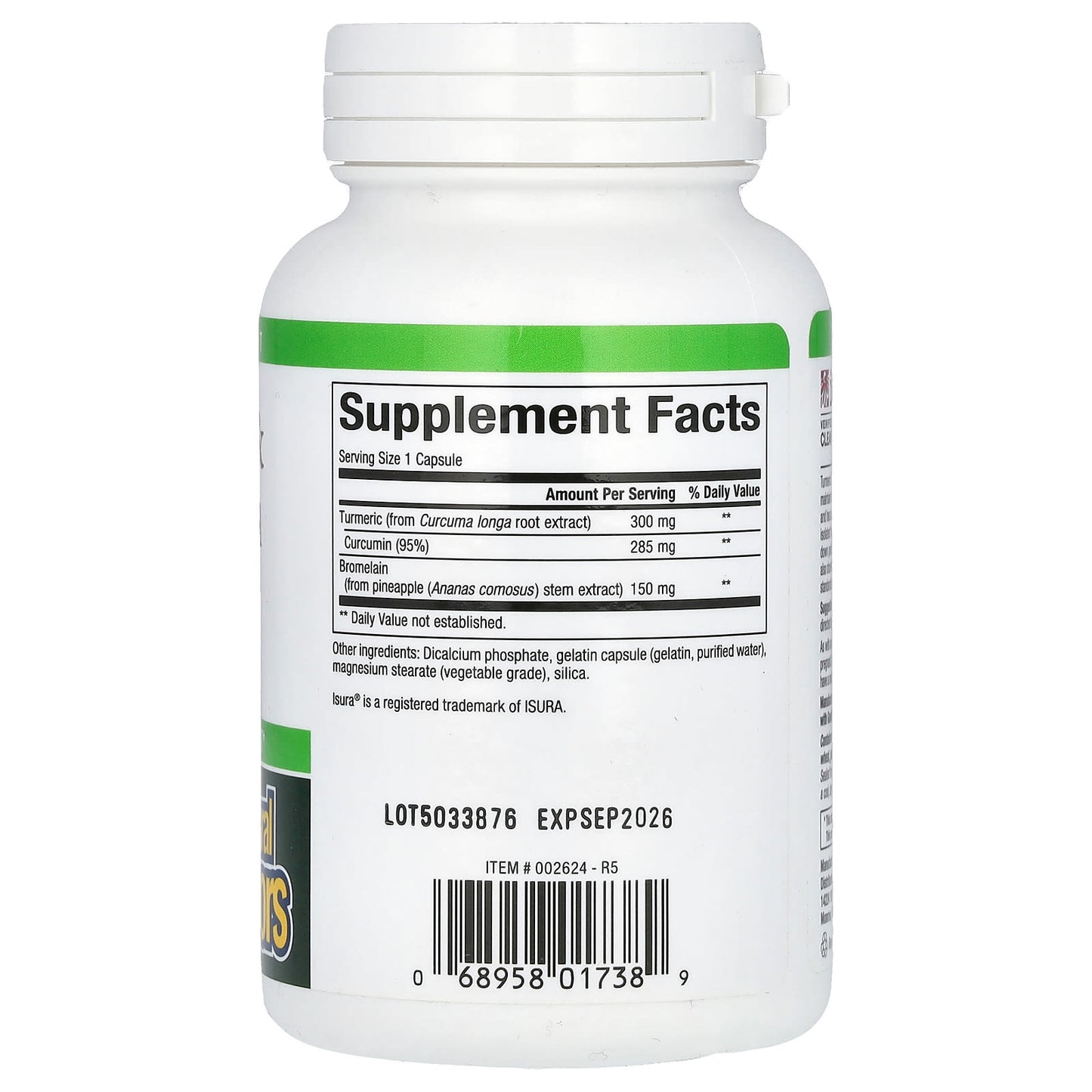 Natural Factors, Turmeric & Bromelain, 450 mg, 90 Capsules - Image 2