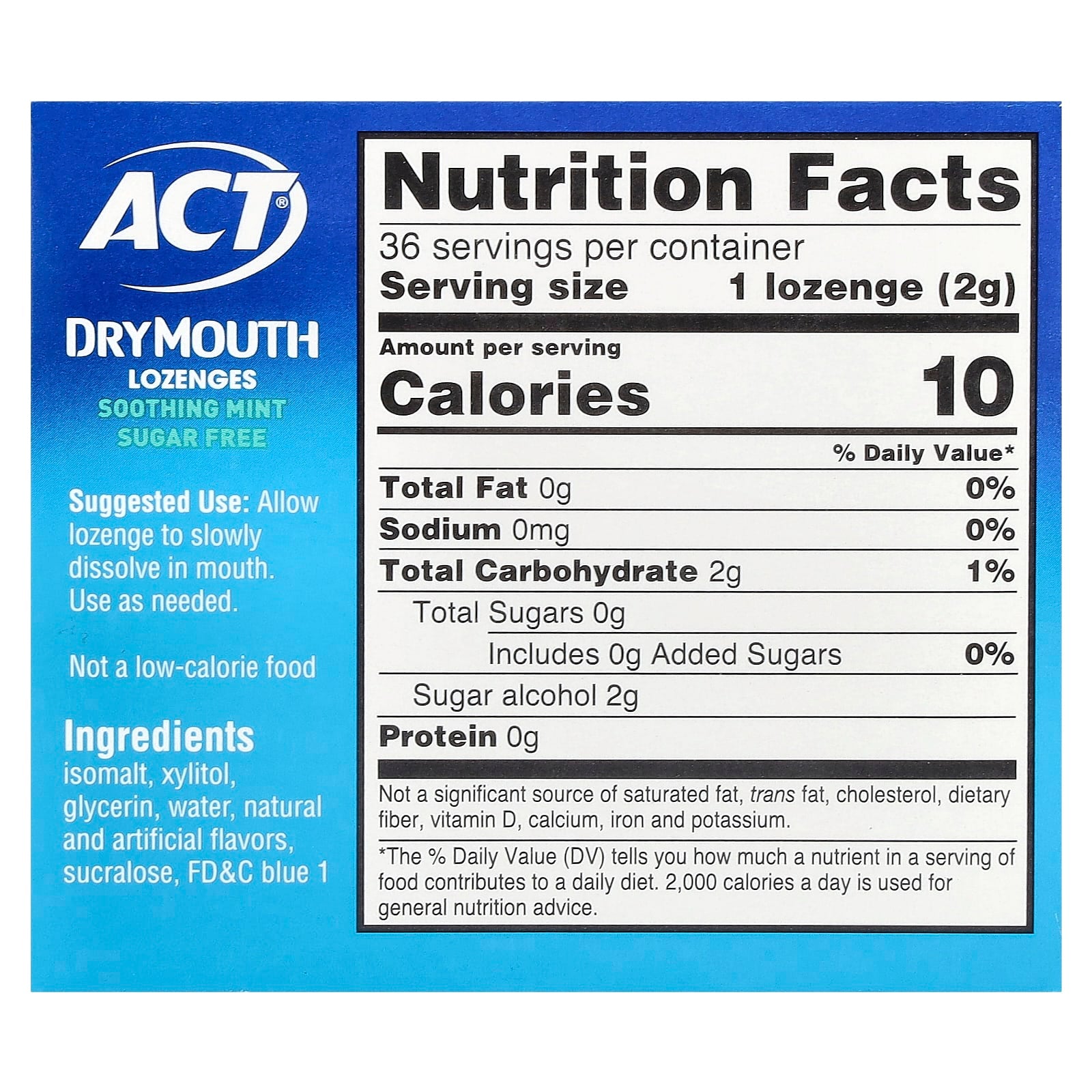 Act Dry Mouth Lozenges with Xylitol - Soothing Mint Relief - Image 2