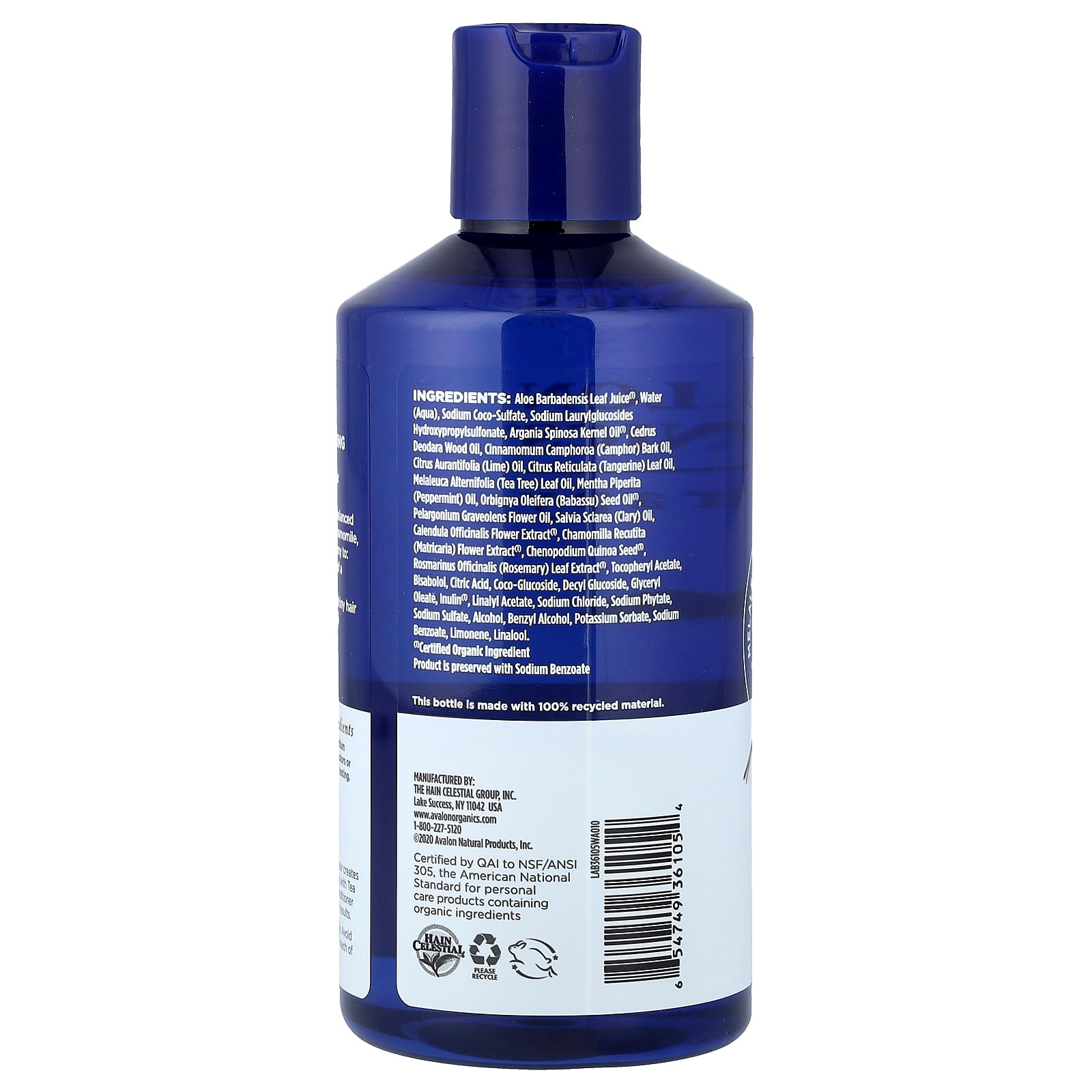 Avalon Organics Tea Tree Mint Scalp Normalizing Shampoo for Healthy Hair - Image 2