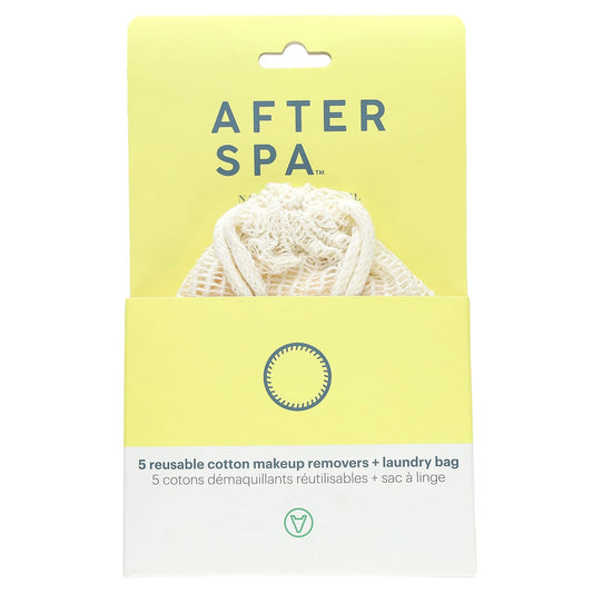 Effective Makeup Removal with AfterSpa Reusable Cotton Pads 6-Pack - Image 1