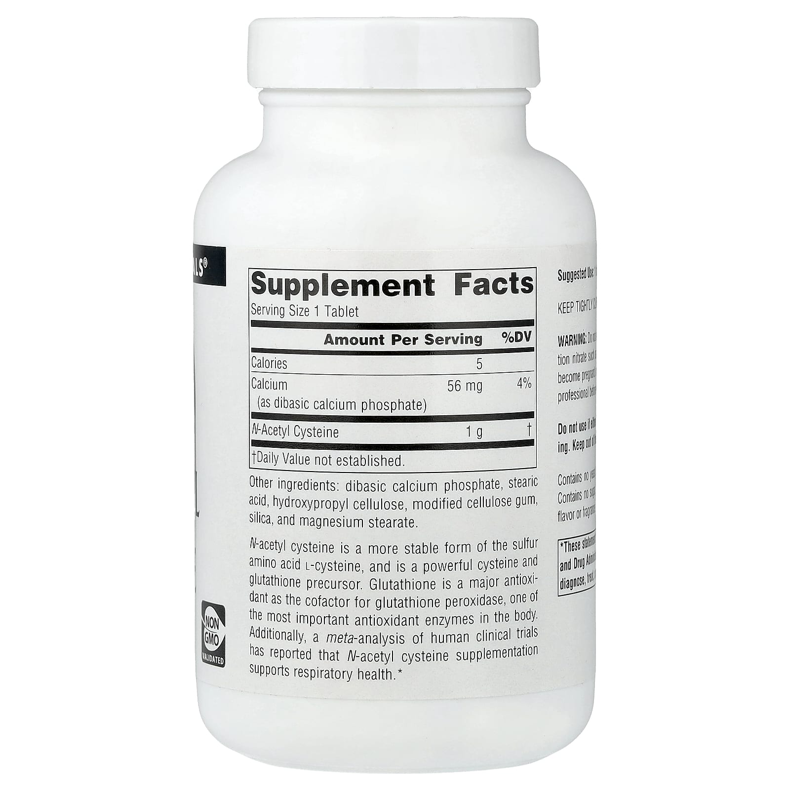 Source Naturals, N-Acetyl Cysteine, 1,000 mg, 120 Tablets - Image 2