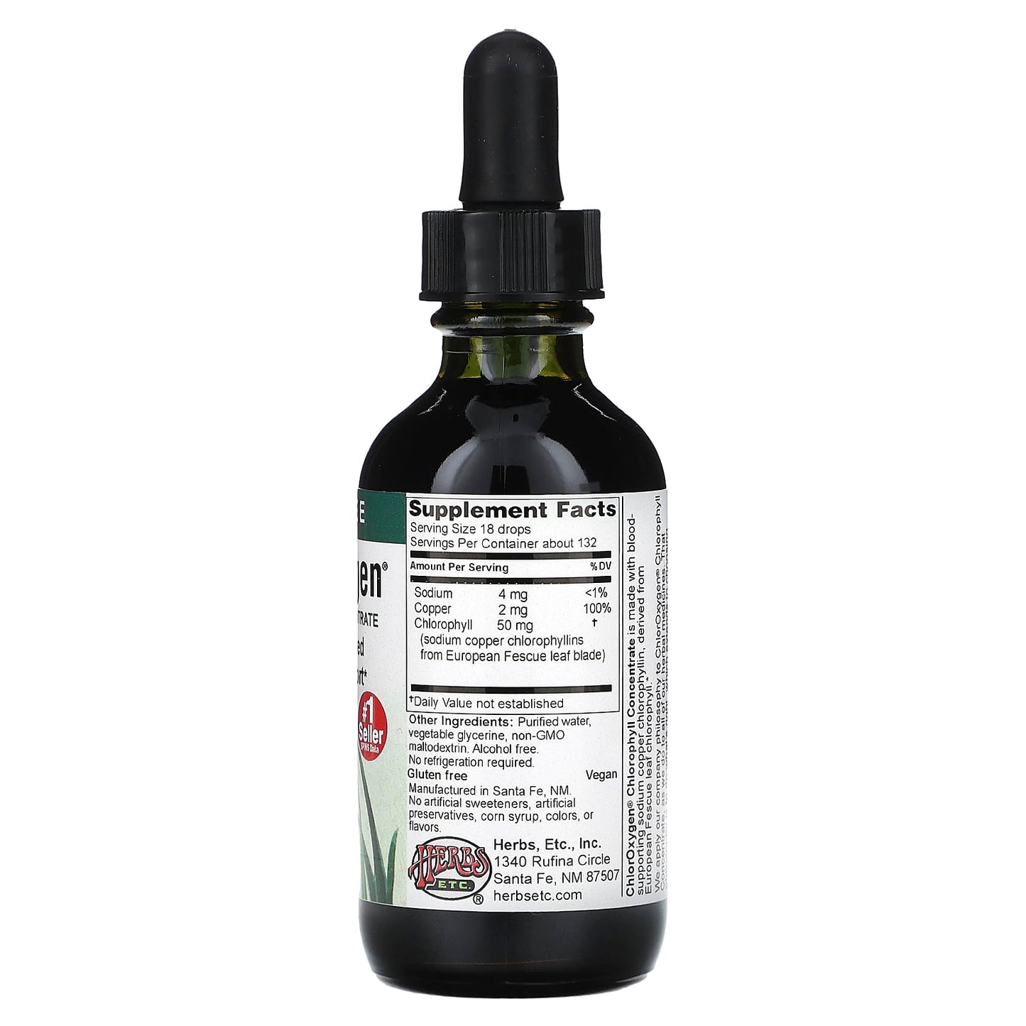 Blood Support Supplement with ChlorOxygen Chlorophyll Concentrate - 2 fl oz - Image 2