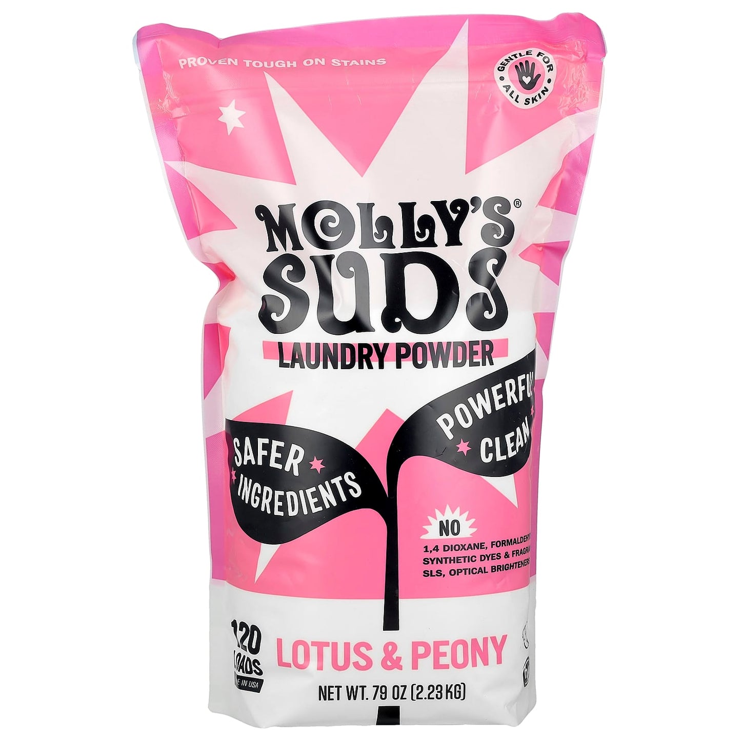 Molly's Suds, Laundry Powder, Lotus & Peony, 79 oz (2.23 kg) - Image 1