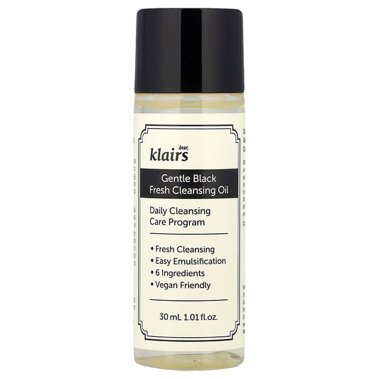 <span>Dear, Klairs Gentle Black Fresh Cleansing Oil, 1.01 fl oz (30 ml)</span> - Image 1