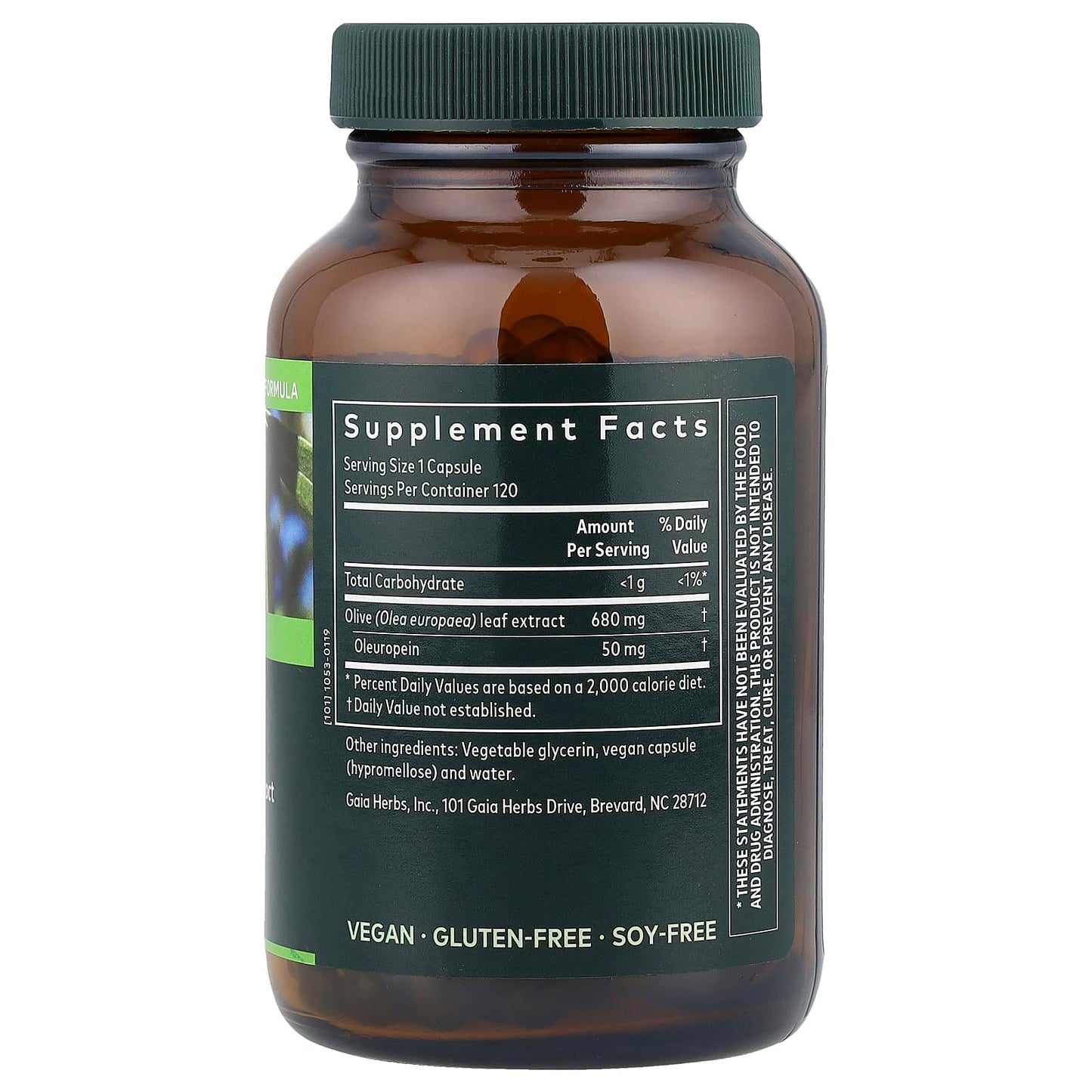Gaia Herbs Olive Leaf 120 Vegan Liquid Phyto-Caps for Immune Support - Image 2