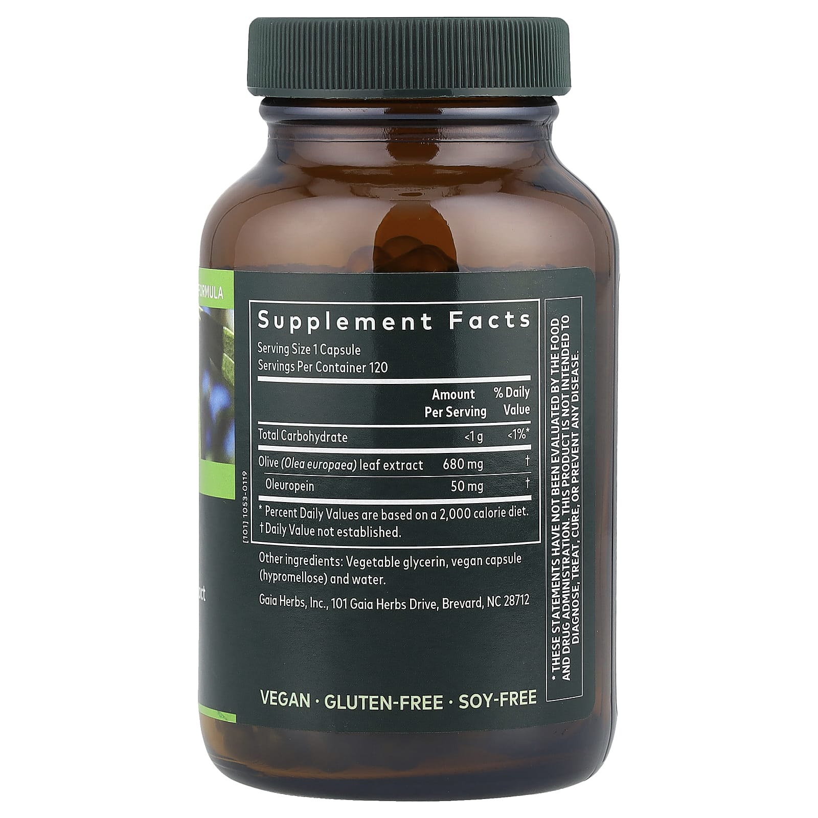 Gaia Herbs Olive Leaf 120 Vegan Liquid Phyto-Caps for Immune Support - Image 2