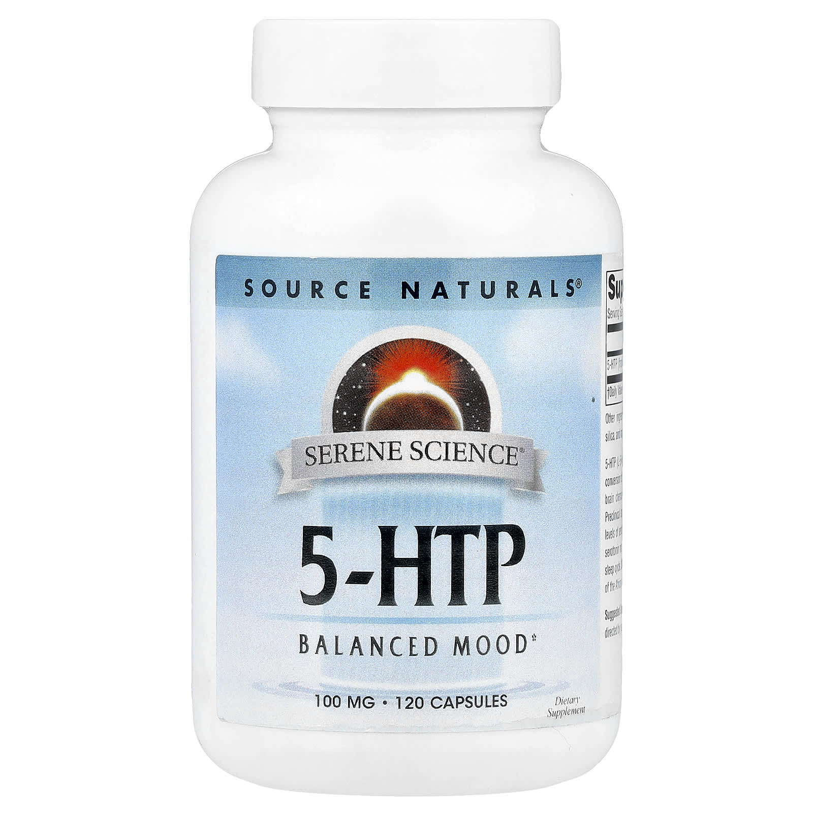 Source Naturals, Serene Science®, 5-HTP, 100 mg, 120 Capsules - Image 1