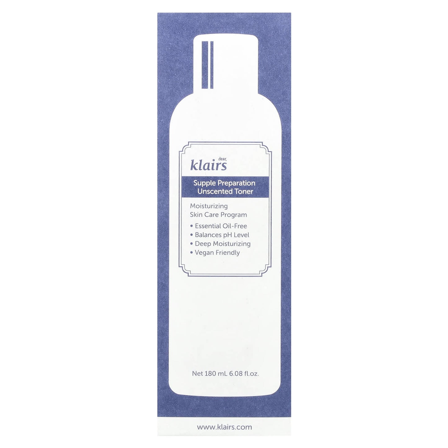 Klairs Supple Prep Unscented Toner, 6.08 fl oz - pH Balancing and Vegan Friendly - Image 2