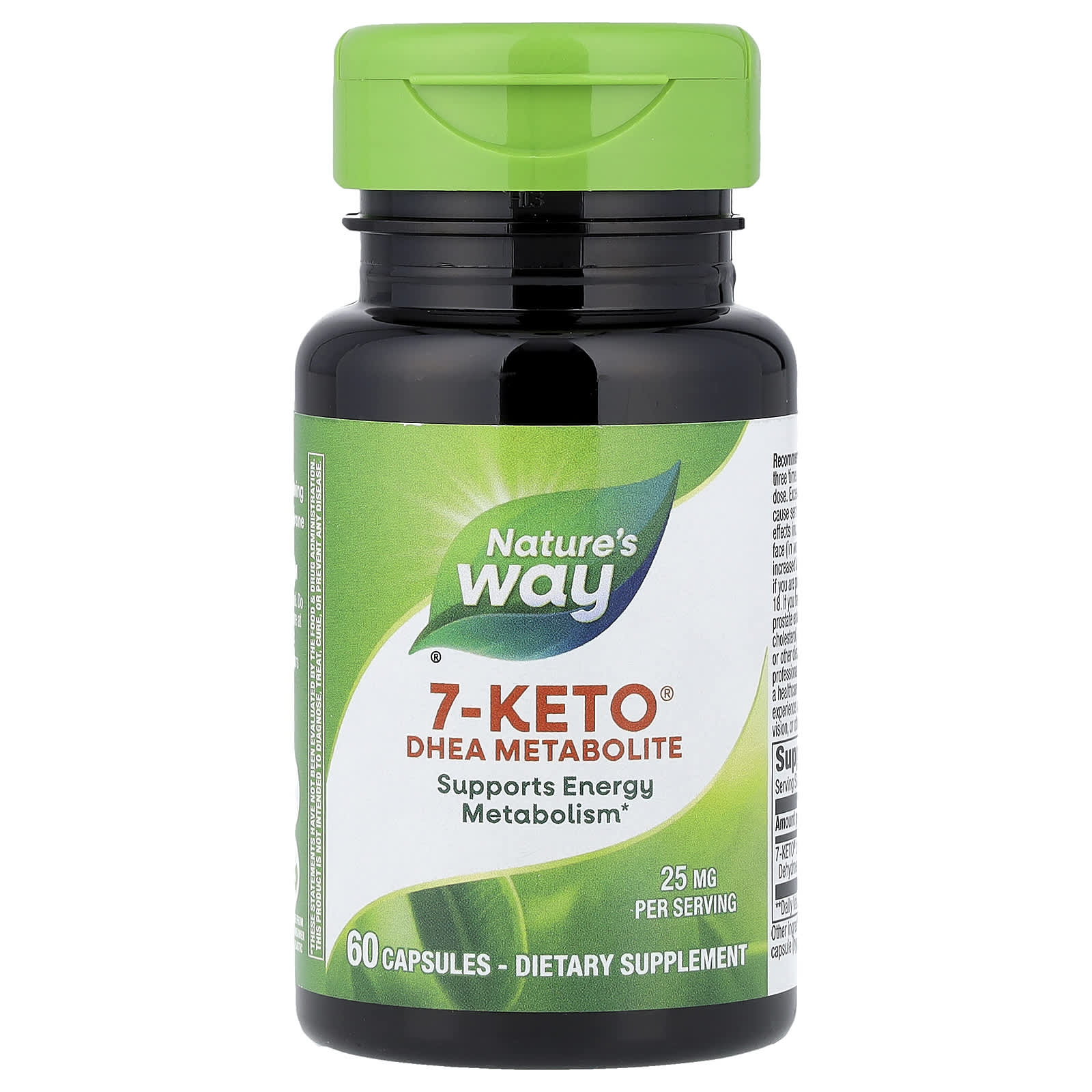 Nature's Way, 7-KETO®, DHEA Metabolite, 25 mg, 60 Capsules - Image 1