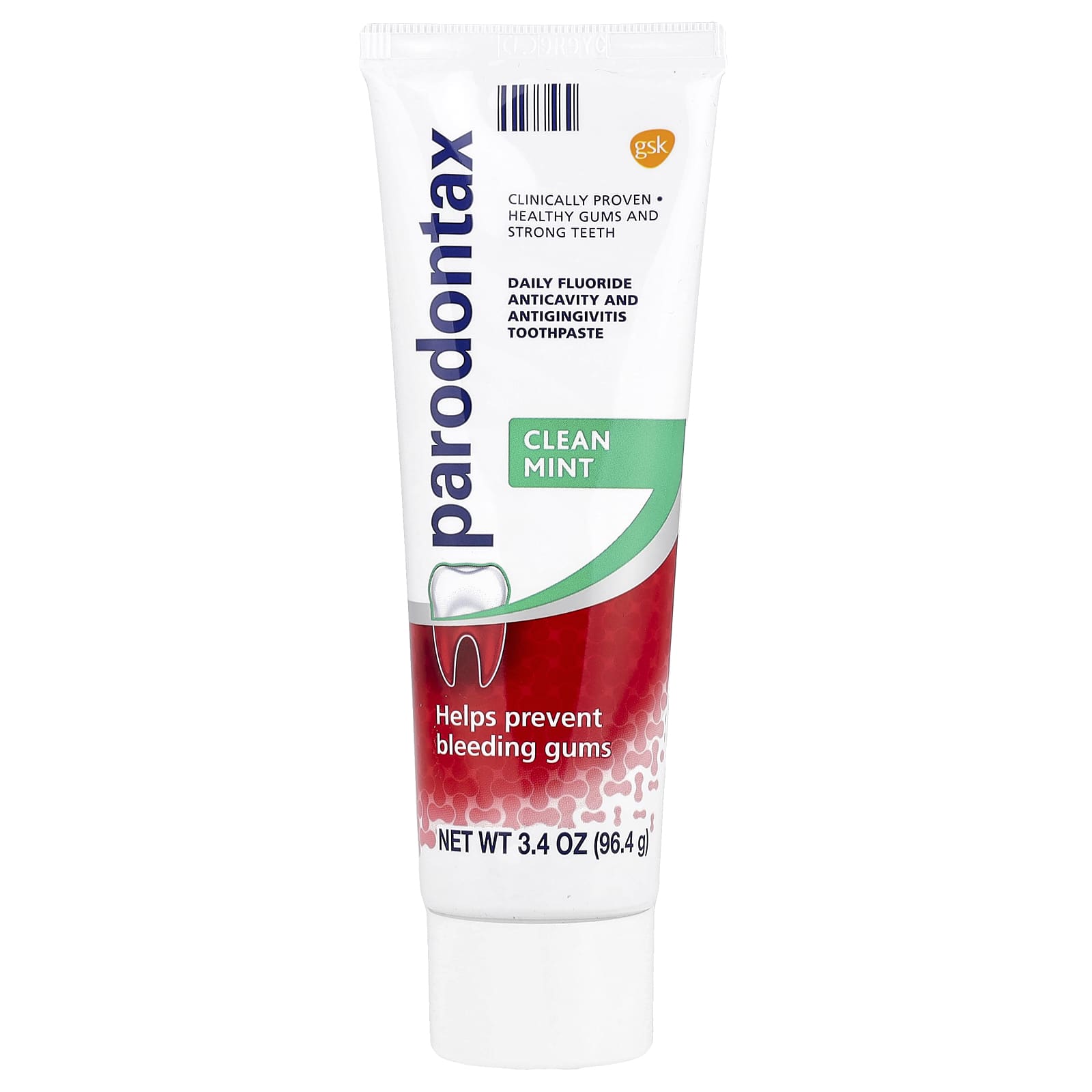 Parodontax, Daily Fluoride Anticavity And Antigingivitis Toothpaste, Clean Mint, 3.4 oz (96.4 g) - Image 1