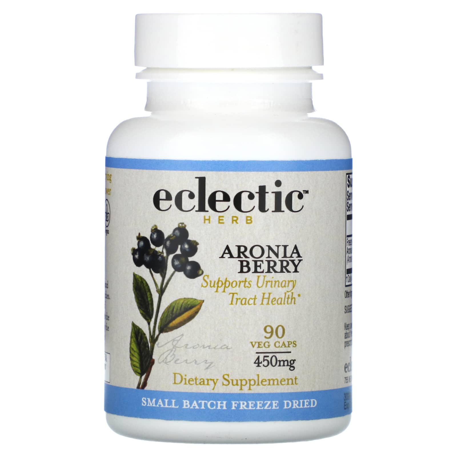 Support Urinary Tract Health with Eclectic Herb's Aronia Berry Capsules - Image 1