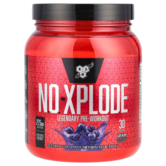 BSN N.O.-Xplode Pre-Workout Powder, Grape, 1.22 lbs - Image 1