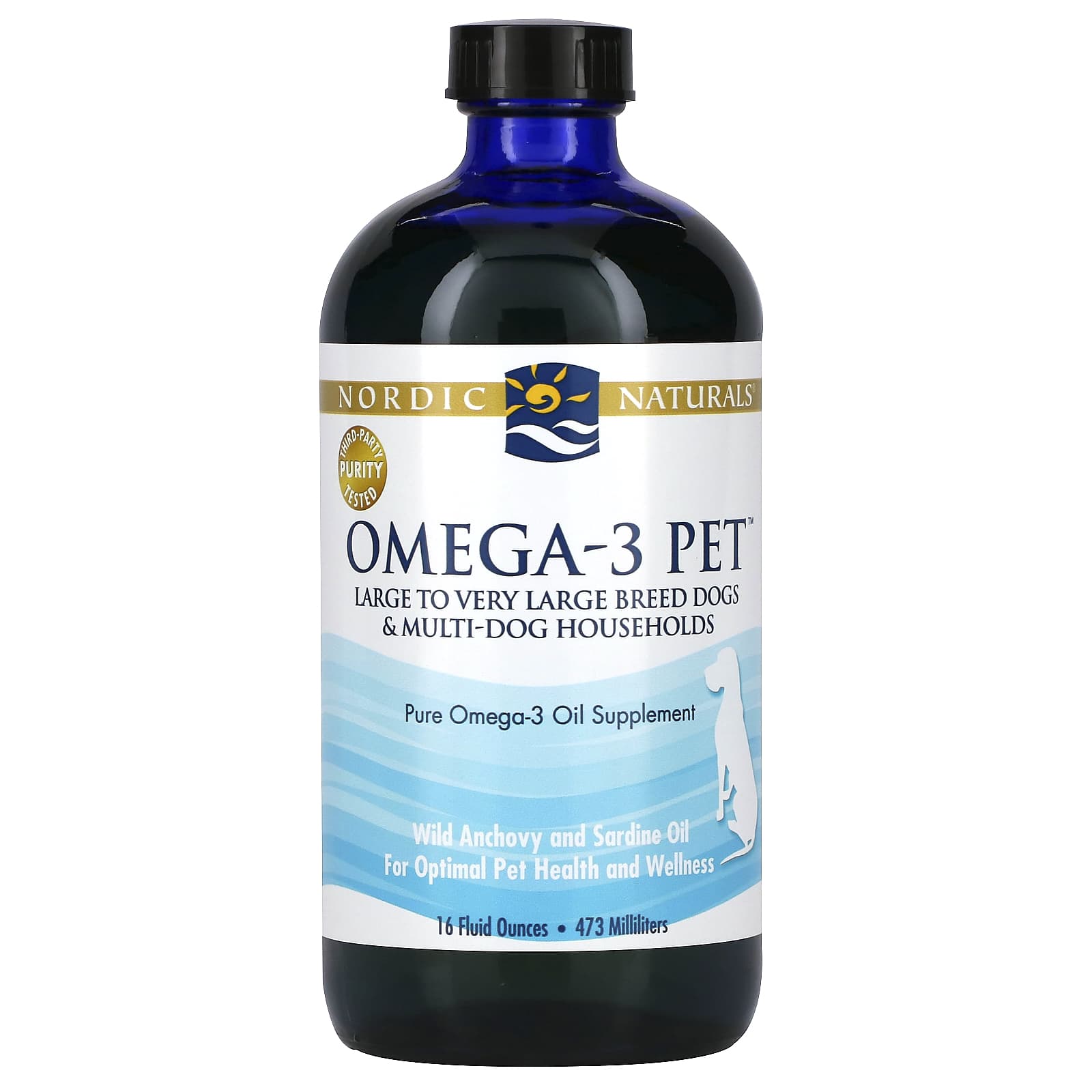 Nordic Naturals, Omega-3 Pet, Large to Very Large Breed Dog, 16 fl oz (473 ml) - Image 1