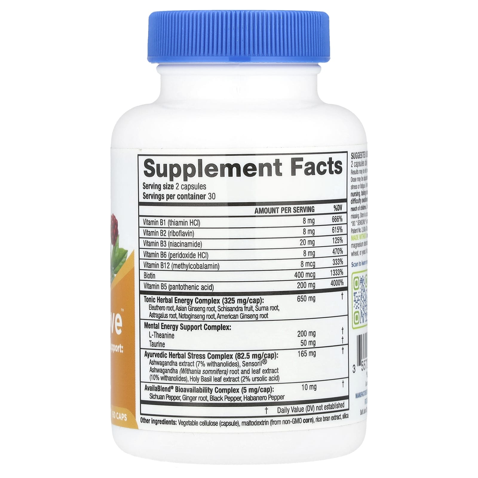 RidgeCrest Herbals, AdrenaLove™, 60 Capsules - Image 2