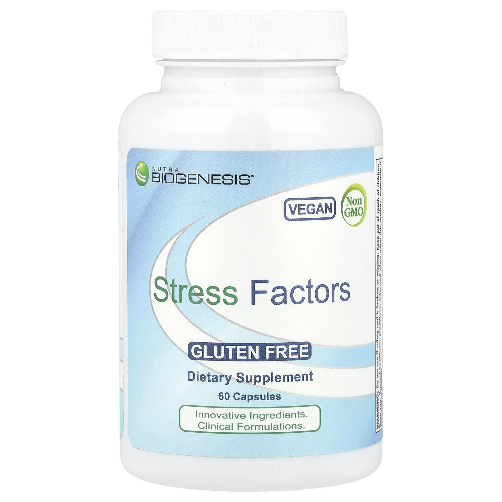 Nutra BioGenesis, Stress Factors, 60 Capsules - Image 1