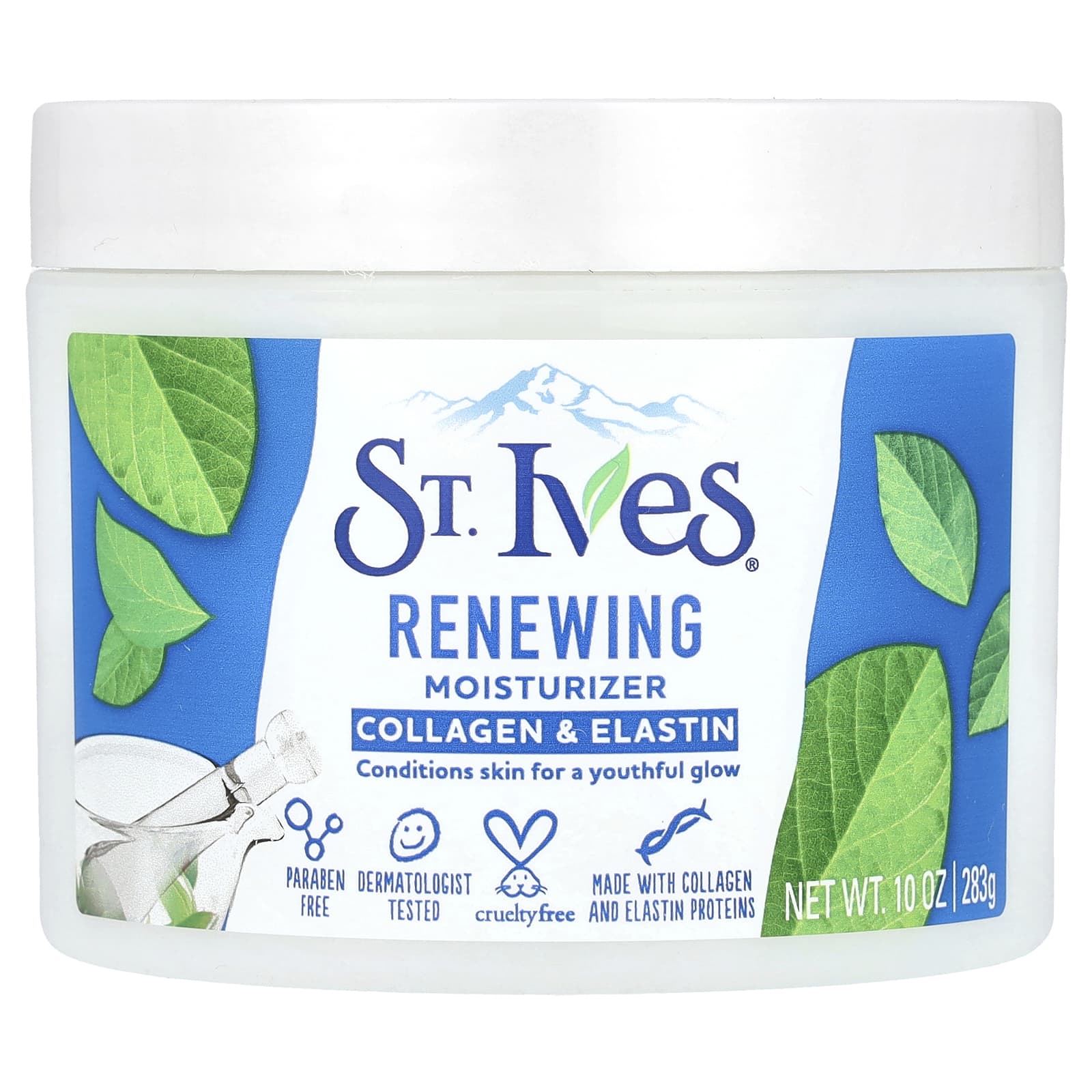 St. Ives, Renewing Moisturizer, Collagen & Elastin, 10 oz (283 g) - Image 1