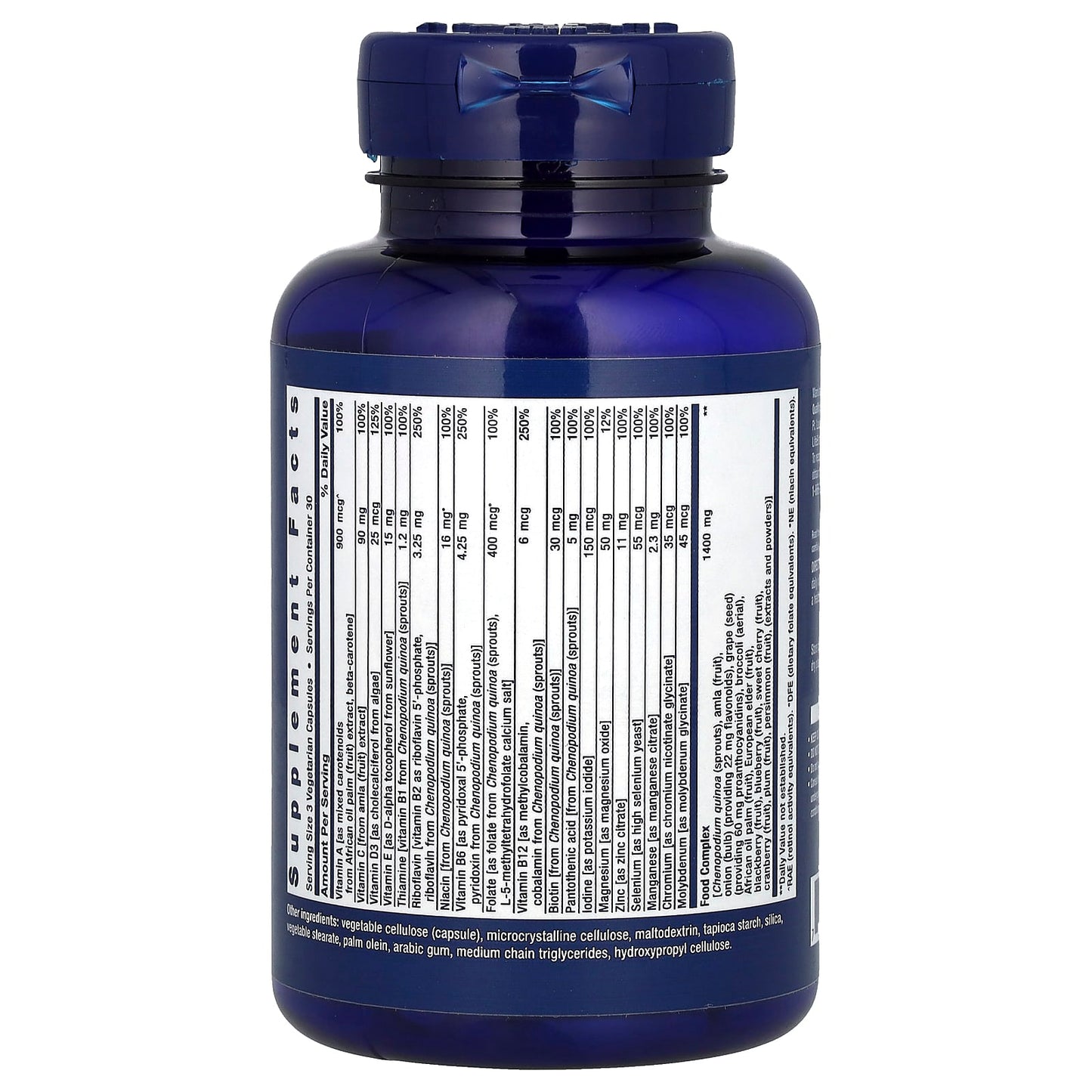 Life Extension, Whole Food Multivitamin, 90 Vegetarian Capsules - Image 2