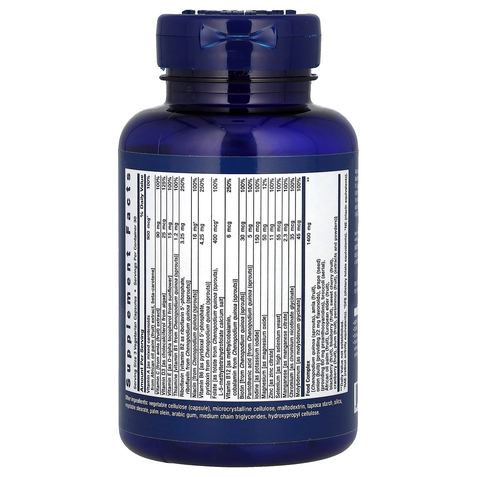 Life Extension, Whole Food Multivitamin, 90 Vegetarian Capsules - Image 2