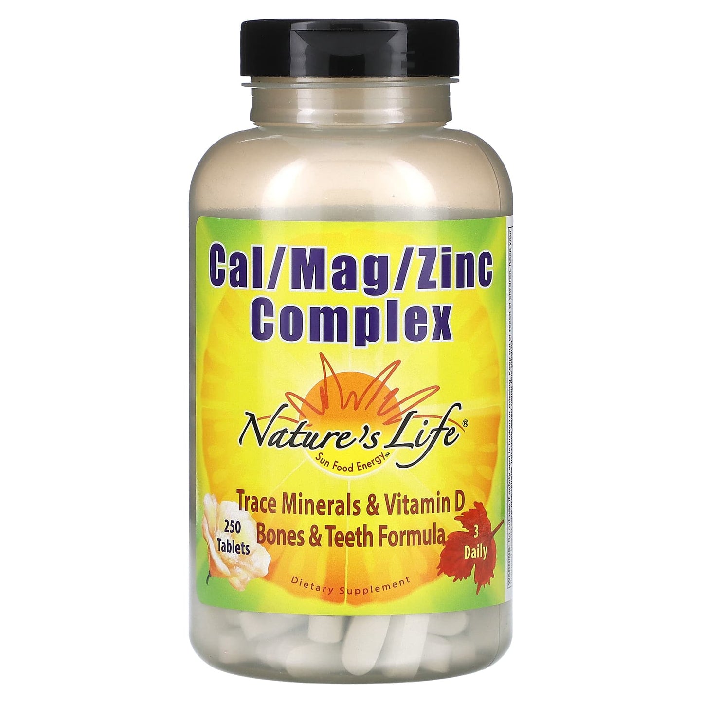 Nature's Life, Cal / Mag / Zinc Complex, 250 Tablets - Image 1