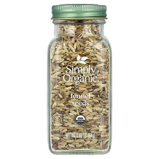 Simply Organic, Fennel Seeds, 1.90 oz (54 g) - Image 1