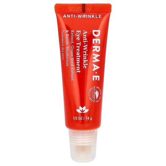 Derma E Anti-Wrinkle Eye Treatment, 1/2 oz (14g) - Reduce Fine Lines & Wrinkles - Image 1
