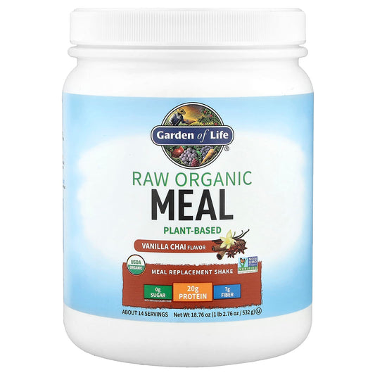 Garden of Life RAW Organic Meal Shake, Vanilla Chai, 1 lb (532g) - Image 1