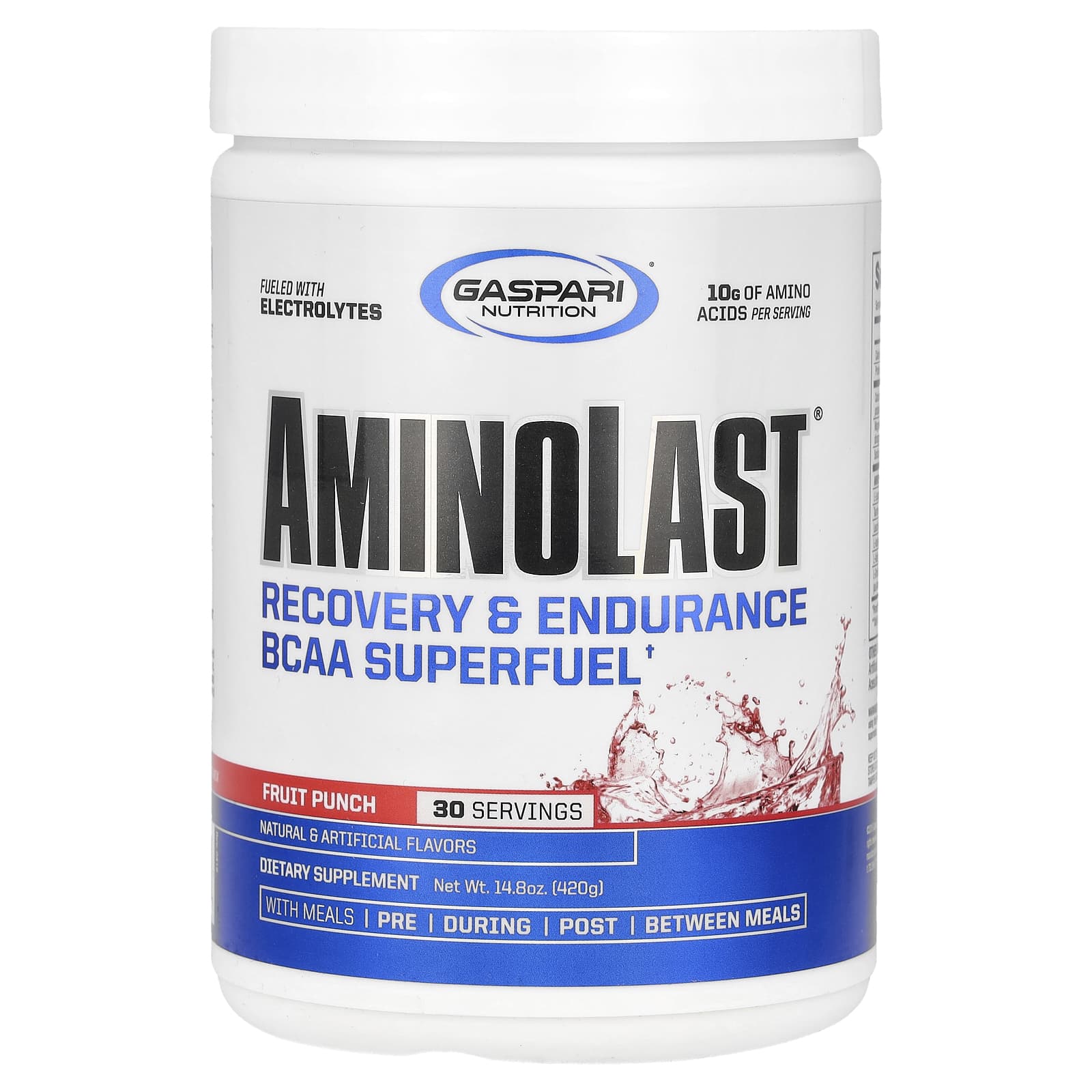 BCAA Recovery & Endurance Superfuel by Gaspari Nutrition - Fruit Punch - Image 1