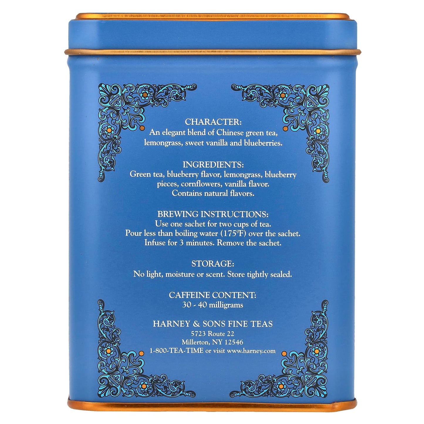 Harney & Sons Blueberry Green Tea Blend - 20 Sachets - Image 2