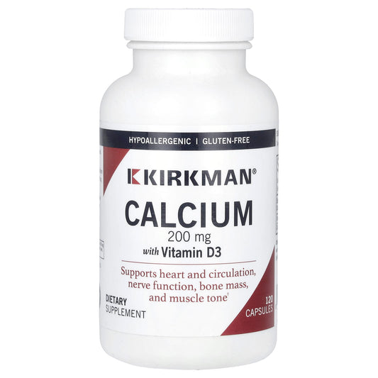 Kirkman Labs, Calcium With Vitamin D3, 120 Capsules - Image 1