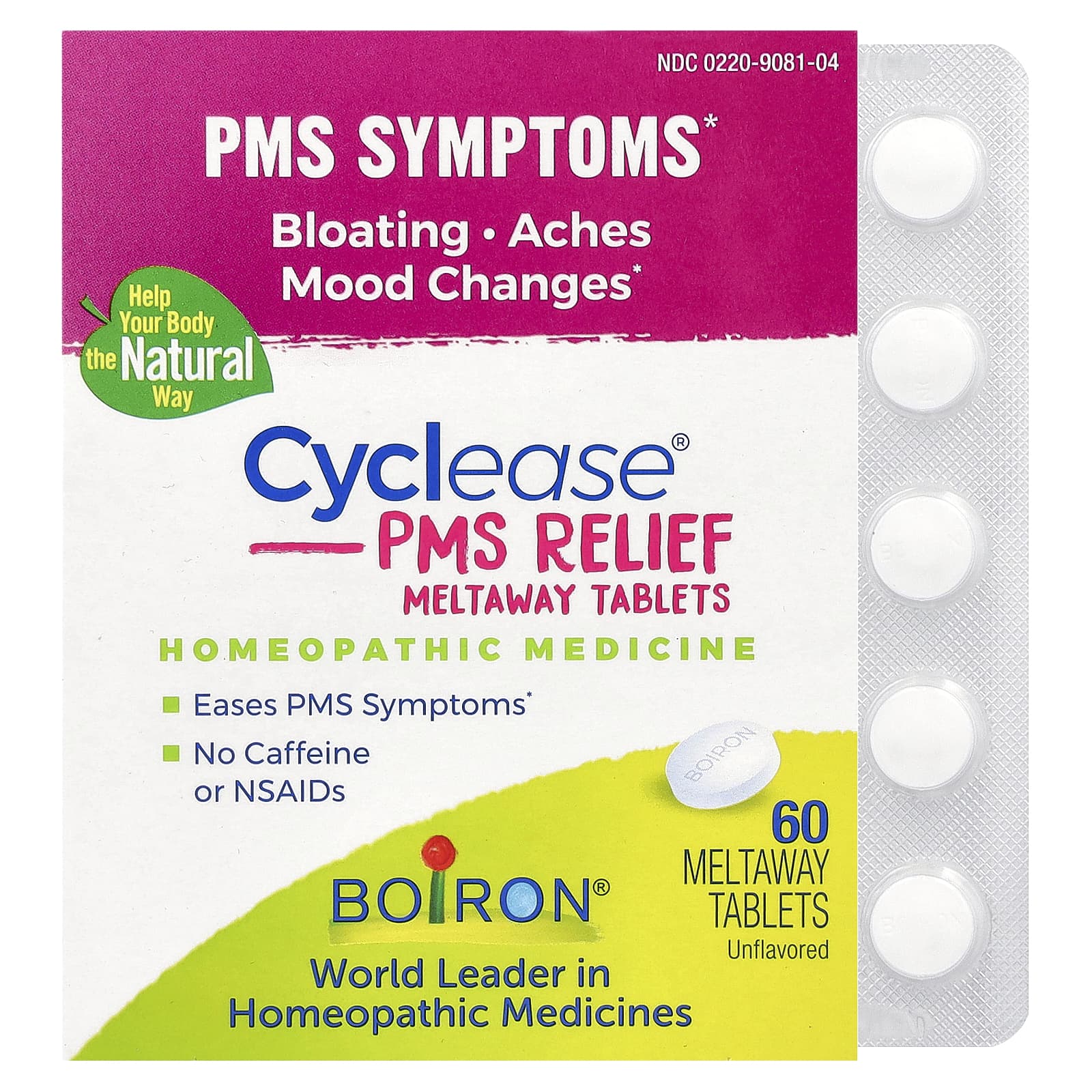 Natural PMS Relief with Boiron Cyclease Meltaway Tablets - Image 1