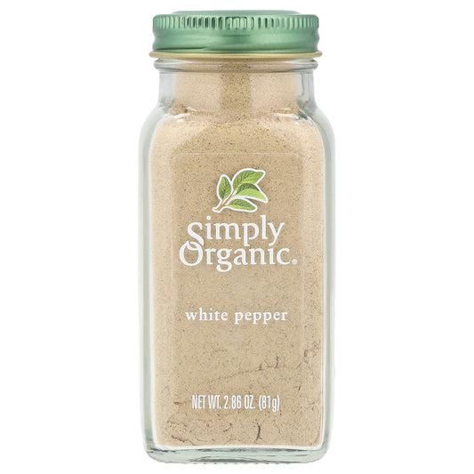 Simply Organic, White Pepper, 2.86 oz (81 g) - Image 1