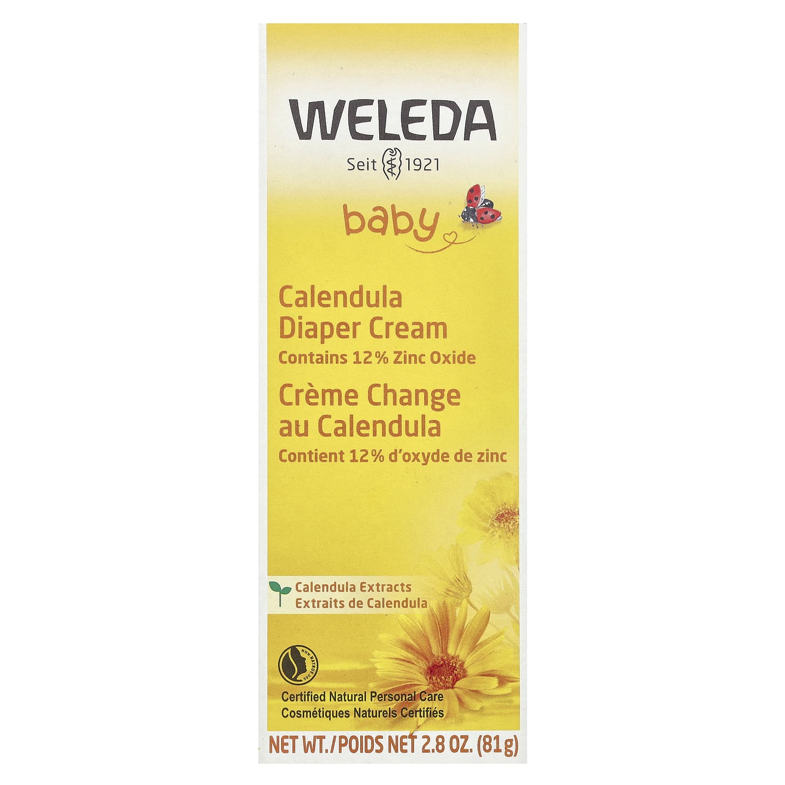 Weleda, Baby, Calendula Diaper Cream, Calendula Extracts, 2.8 oz (81 g) - Image 2