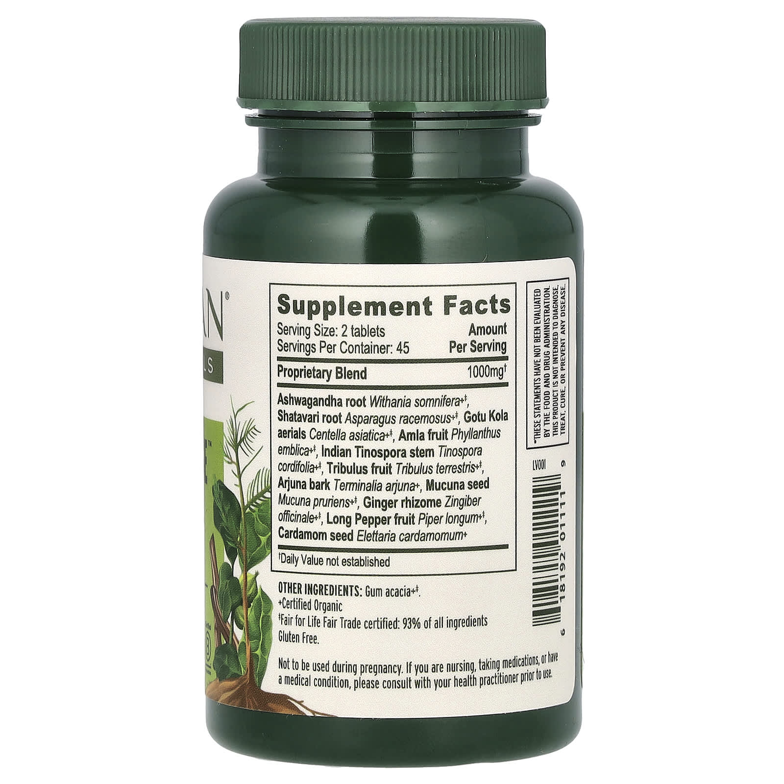 Banyan Botanicals Stress Ease Ashwagandha Supplement 90 Tablets - Image 2
